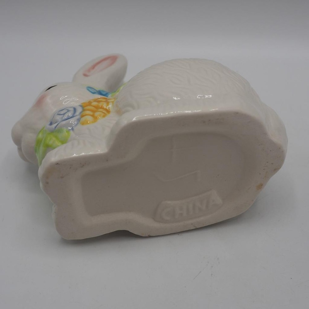 Ceramic Easter Bunny Rabbit Planter Vase Set of 3