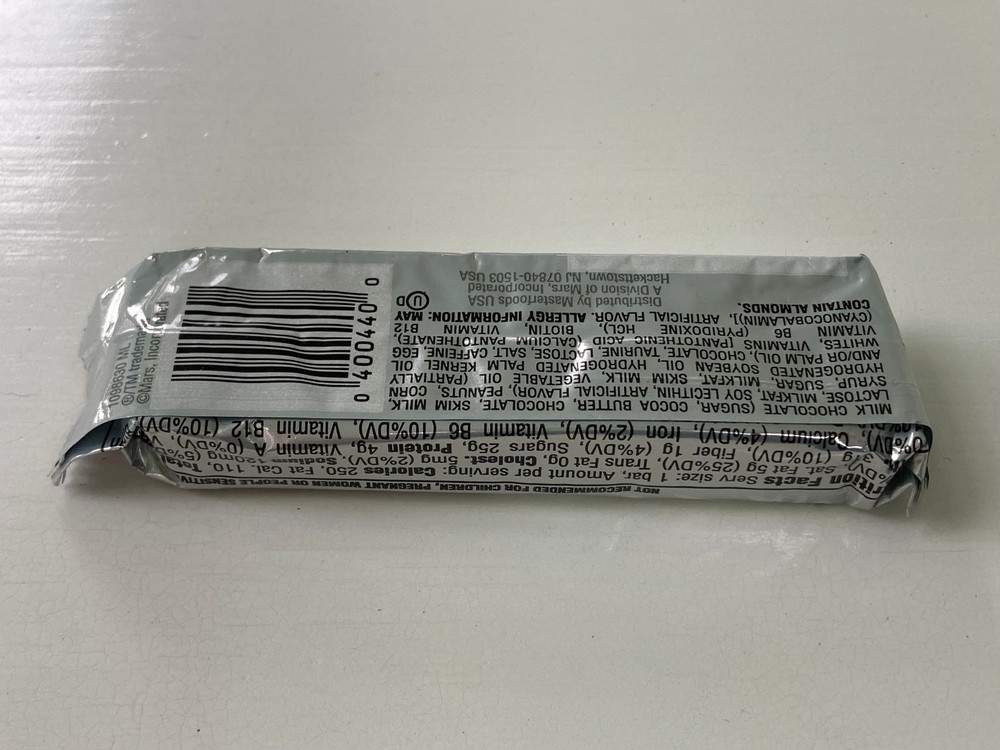 Unopened Snickers Charged Caffeinated Candy Bar (2008 Limited Edition)