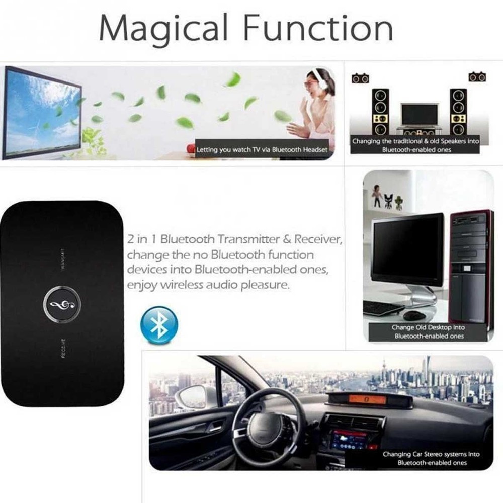 Bluetooth Transmitter & Receiver Wireless Adapter For Home stereos/speakers Lot
