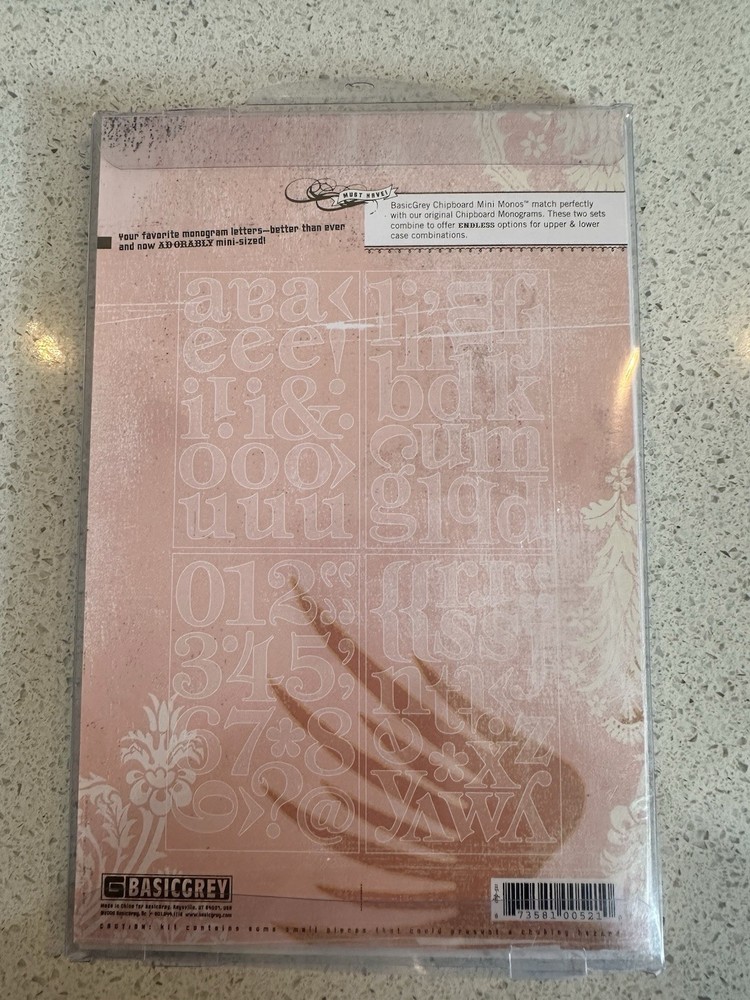 Basic Grey Undressed Chipboard- 6 Different Sets