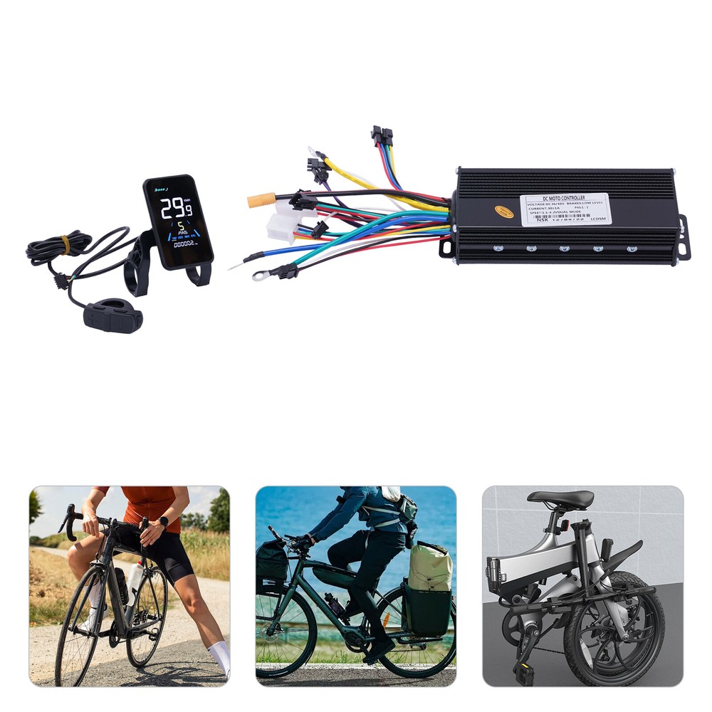 1200W 48V Electric Bicycle eBike Scooter Brushless Controller Kit LCD Display