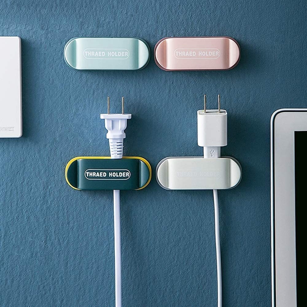 4 pieces Clamp Cable Plugs Organizer,Plug Wire Holder Hook Cable Retainer, Ca...