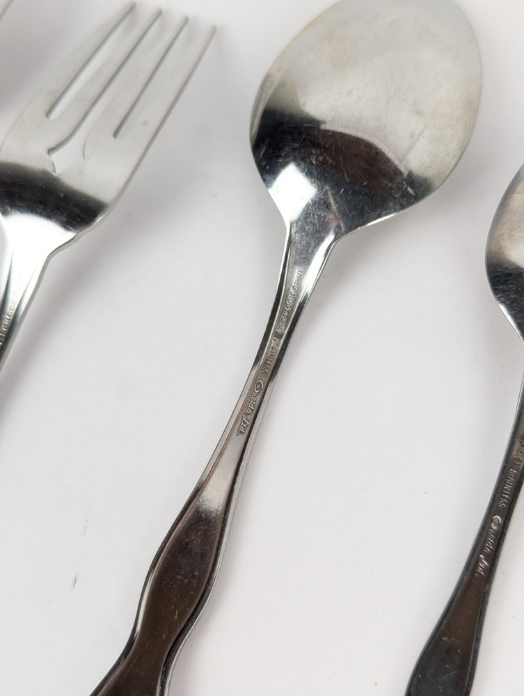 5 Pc Oneida Rogers TWILIGHT Place Setting Burnished Stainless Flatware
