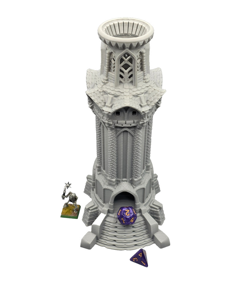 dice tower / dice roller tower / castle tower dice roller model RPG /dnd