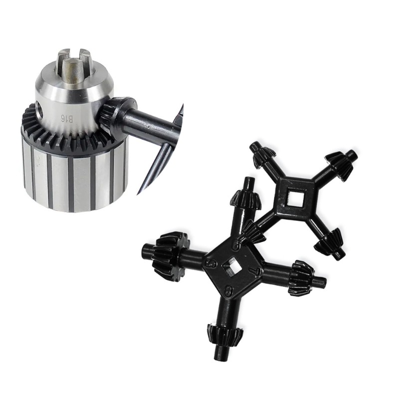 Multi function 4 In 1 Drill Chuck Key Durable and Versatile Tool Fit 4Sizes