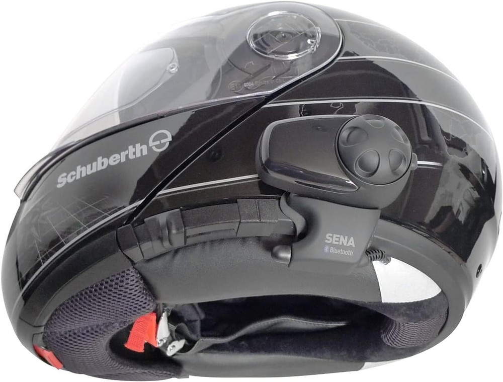 Sena SMH10 Motorcycle Bluetooth Headset & Intercom with clamp for earbuds