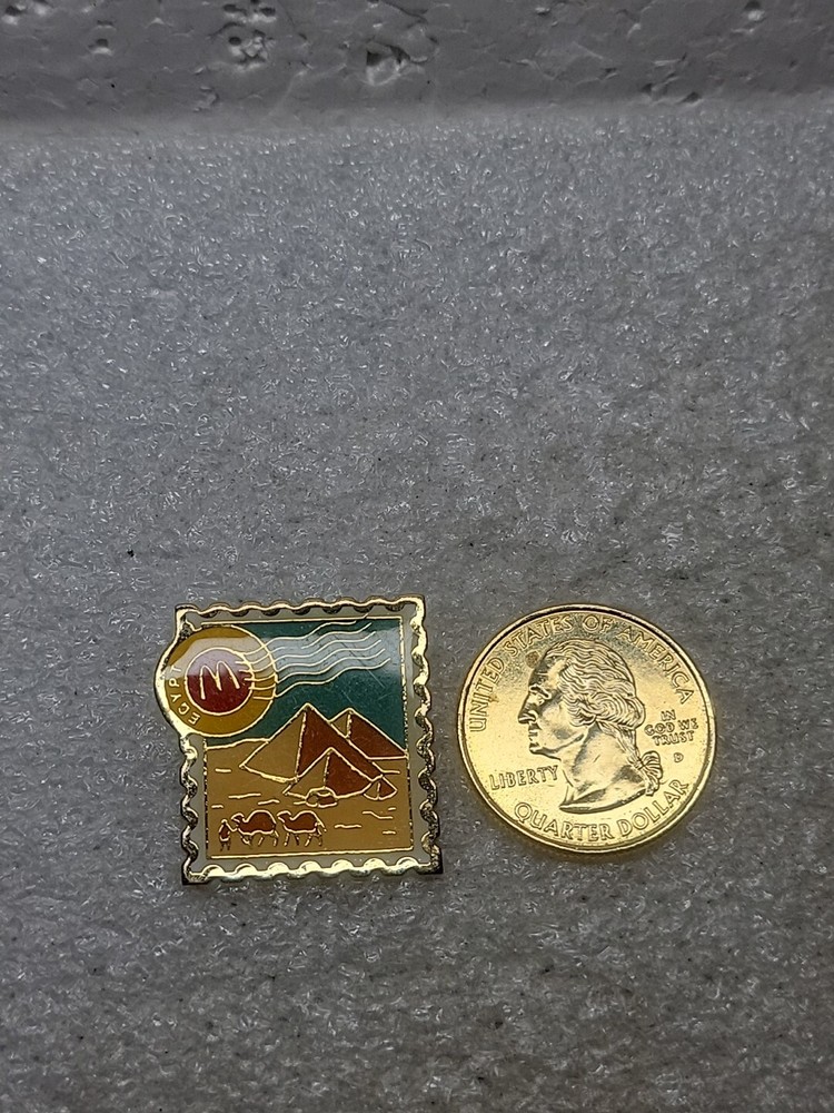 McDonald's EGYPT Stamp Enamel Lapel Pin