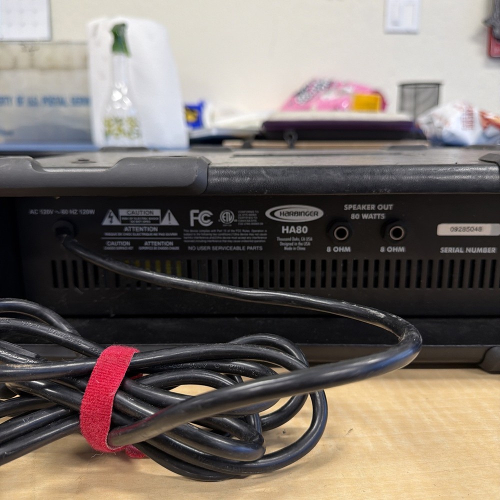 Harbinger HA80 Amplifier Untested