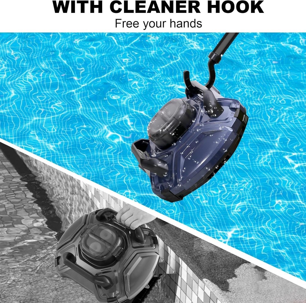 2 Pack Universal Hook for Robotic Pool Cleaner Accessories Fits Telescopic Pole
