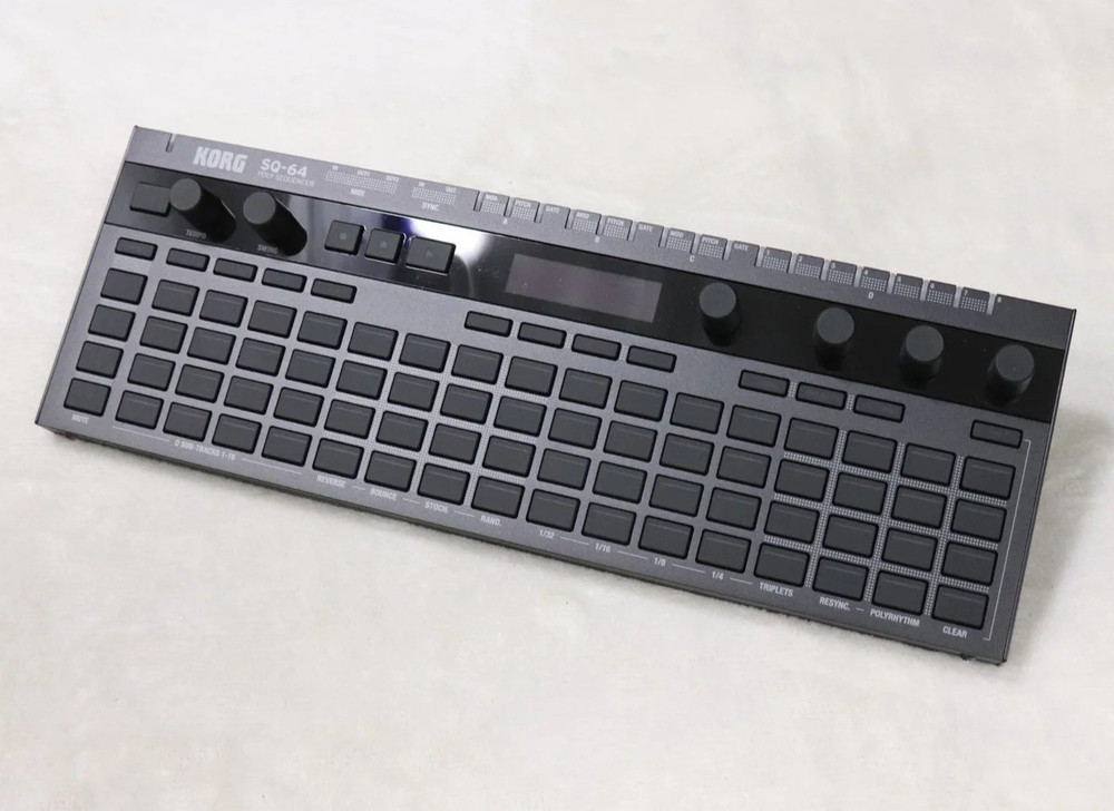 KORG SQ-64 Poly Step Sequencer MIDI CV Gate Boxed USB Tested from Japan