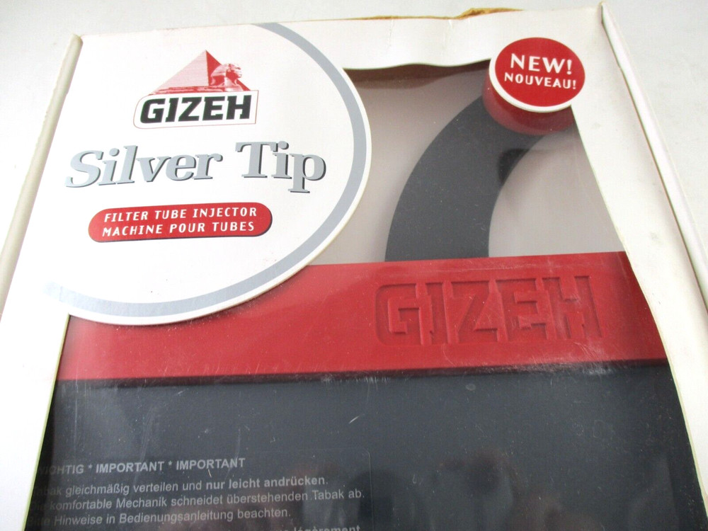 GiZEH Silver Tip tobacco, cigarette rolling machine with lever