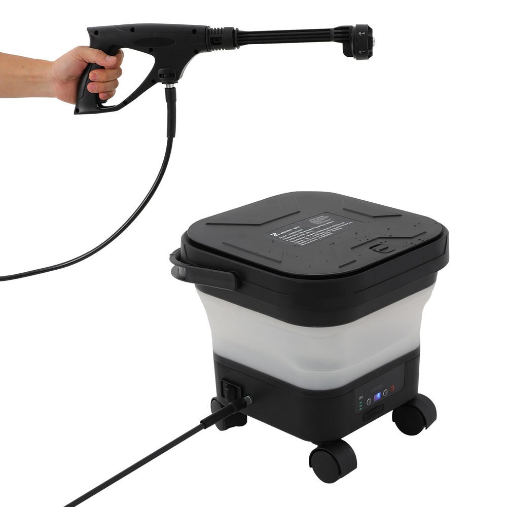 Multifunction Pressure Washer,portable Foldable Sprayer Washer,black + White
