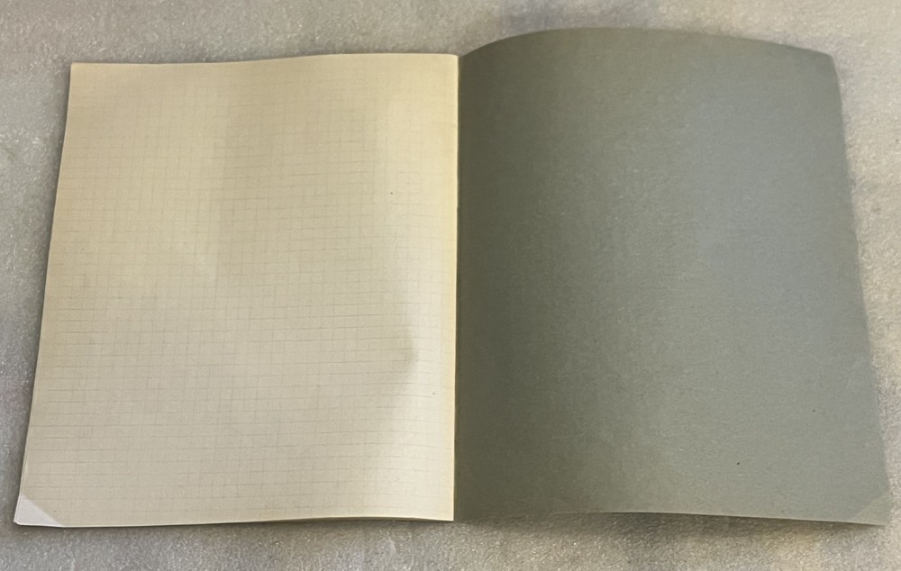 Vtg Soviet Russian Blank School 12 Sheets Notebook Notepad w/ Drying Tissue USSR