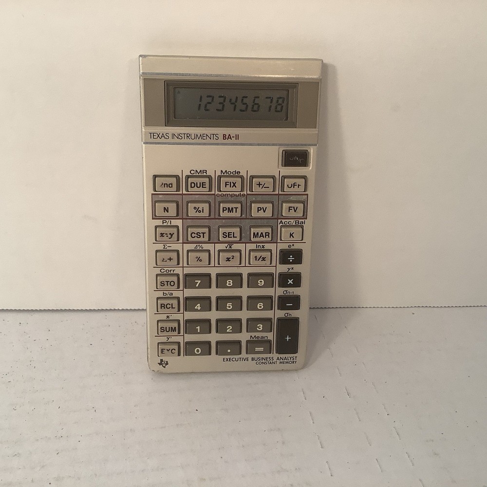 TEXAS INSTRUMENTS BA-11 Executive Business Analyst, Vintage Calculator