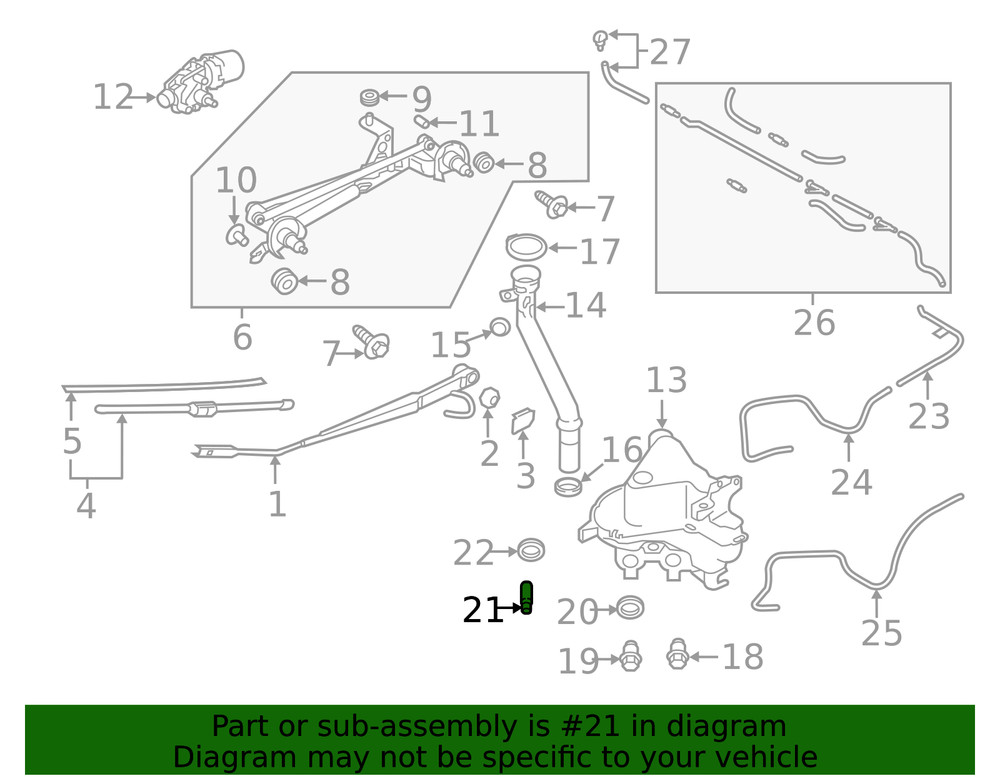 Genuine Subaru Level Sensor 86618fl000