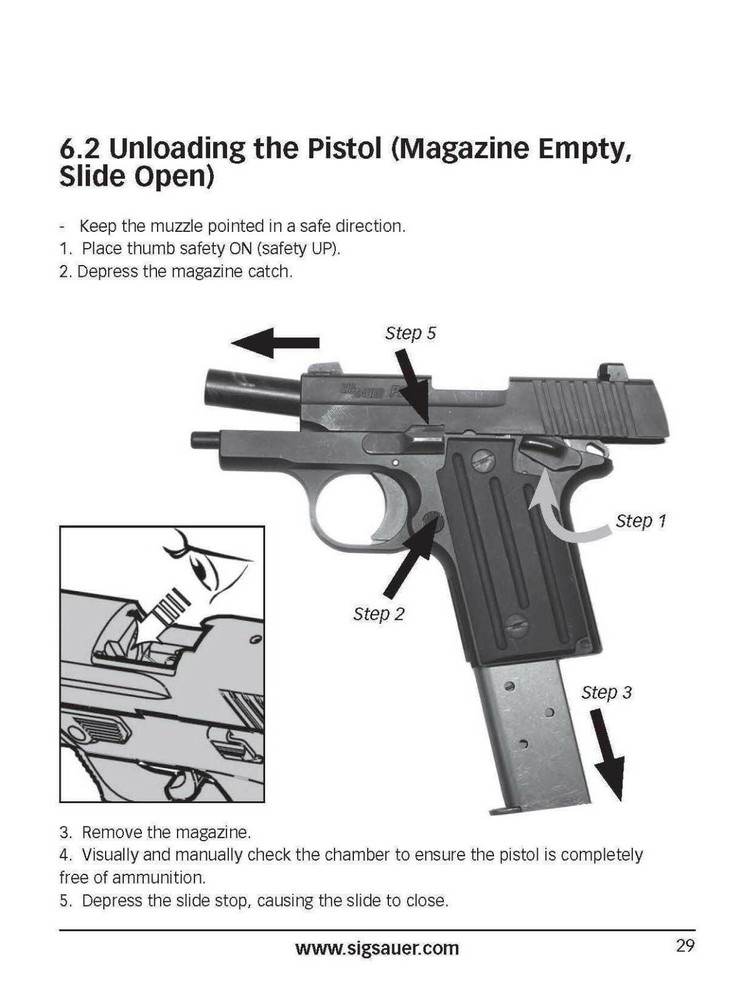 Sig Sauer P238 , P938 Owners Manual (66 Page)