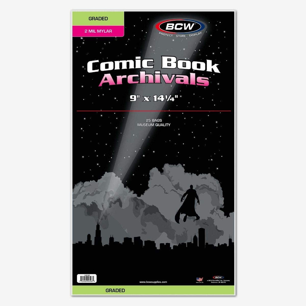 Graded Comic Mylar Archivals - 25 Ct