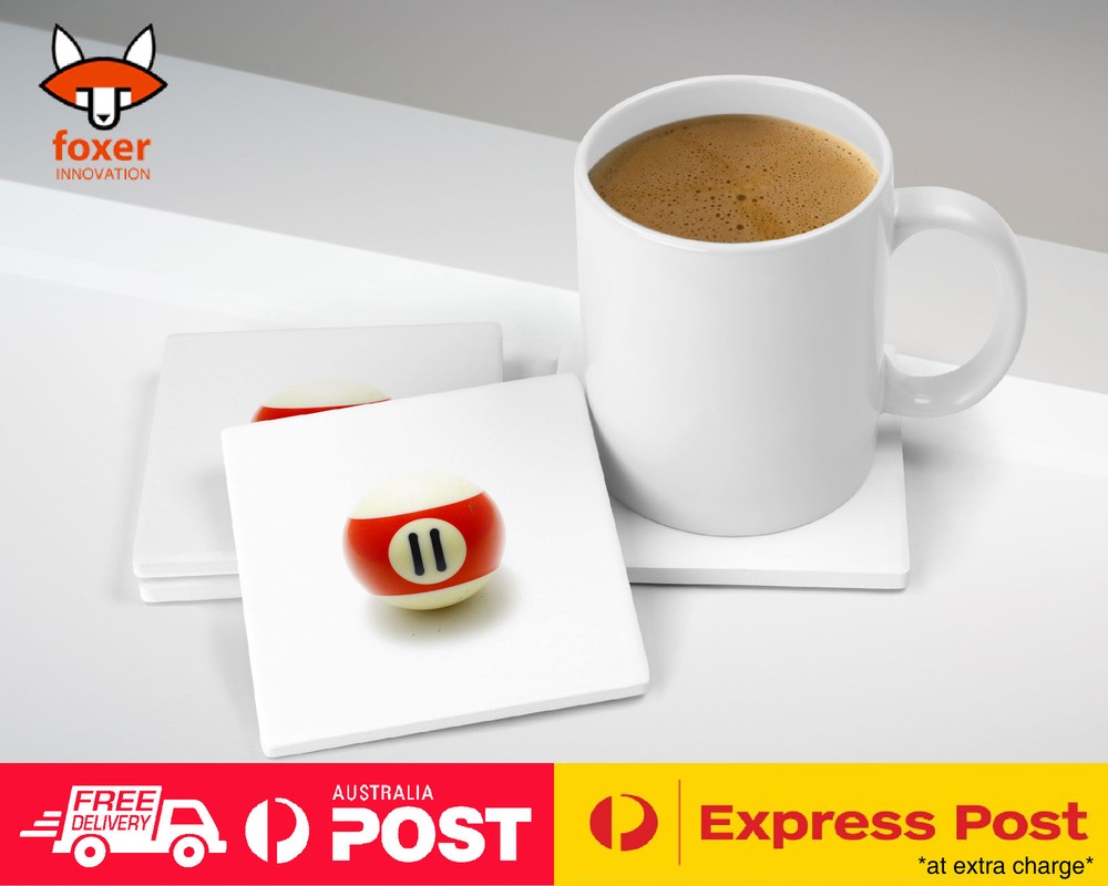 COASTER COFFEE DRINKING MAT|SNOOKER POOL TABLE BALLS 14