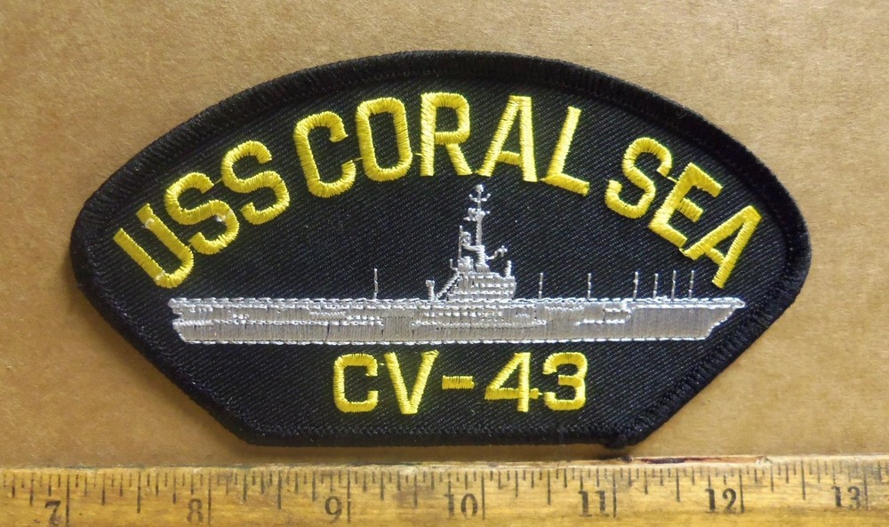 US Navy - USS Coral Sea CV-43  Embroidered Patch