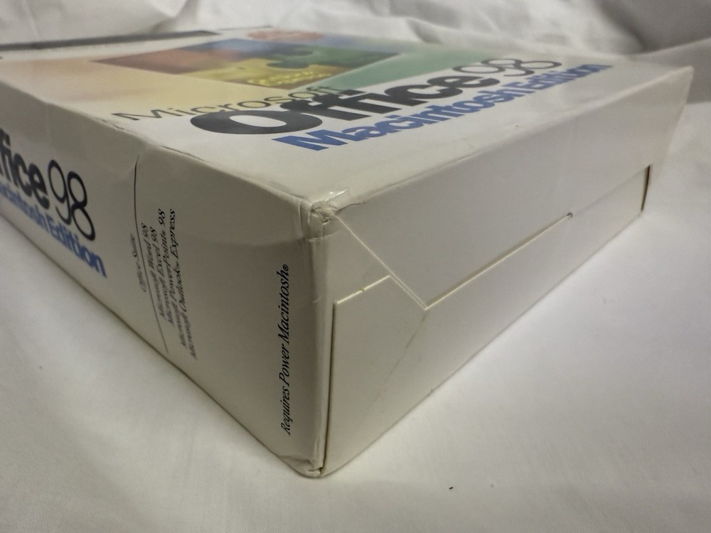 Microsoft Office 98 Macintosh Edition Complete W/Booklets - Untested - Big Box