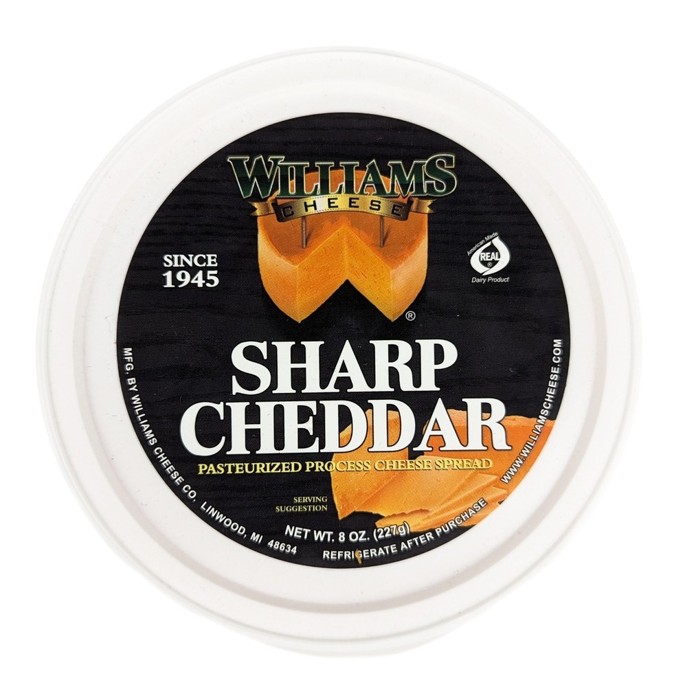 Williams Cheese Sharp Cheddar Spread 8oz (Pack of 3)