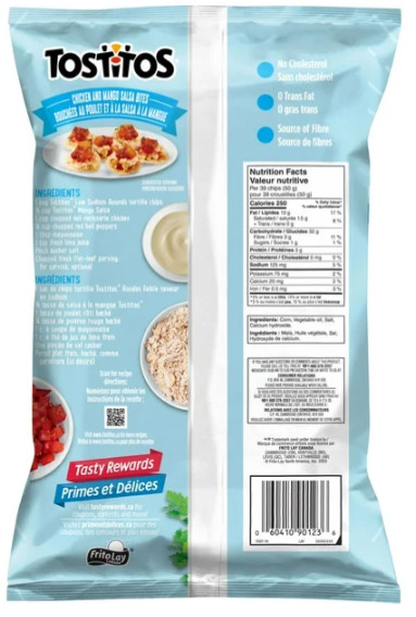 Tostitos Rounds Tortilla Chips Low Sodium 295g (3 Pack)