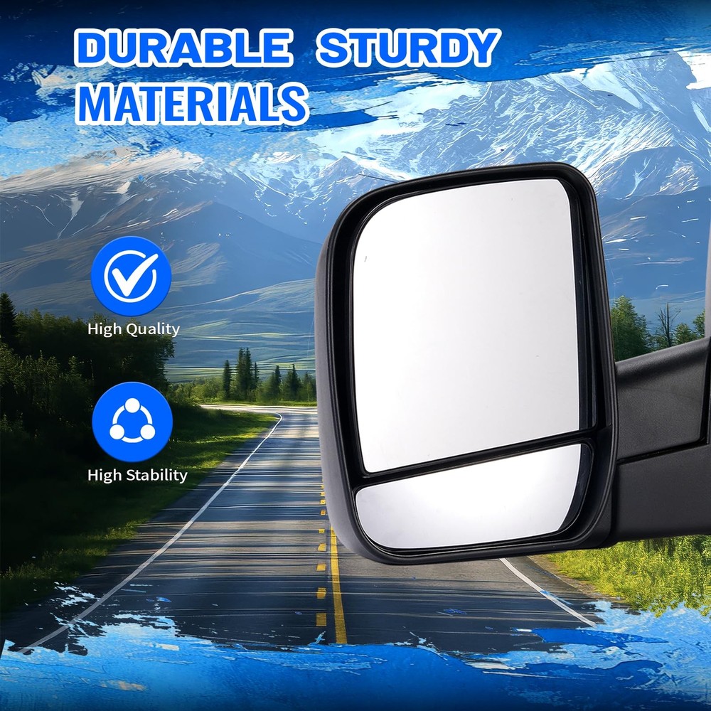 LEFT View Mirror for 02-08 FORD E150 E250 E350 E450 E550 Club Wagon Super Duty