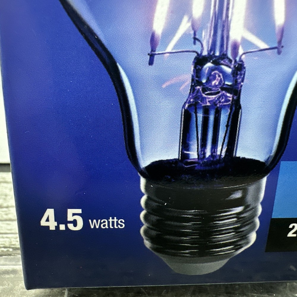 Feit Electric acre Filament A19 E26 (Medium) LED Bulb Blue 4.5 Watts Dimmable