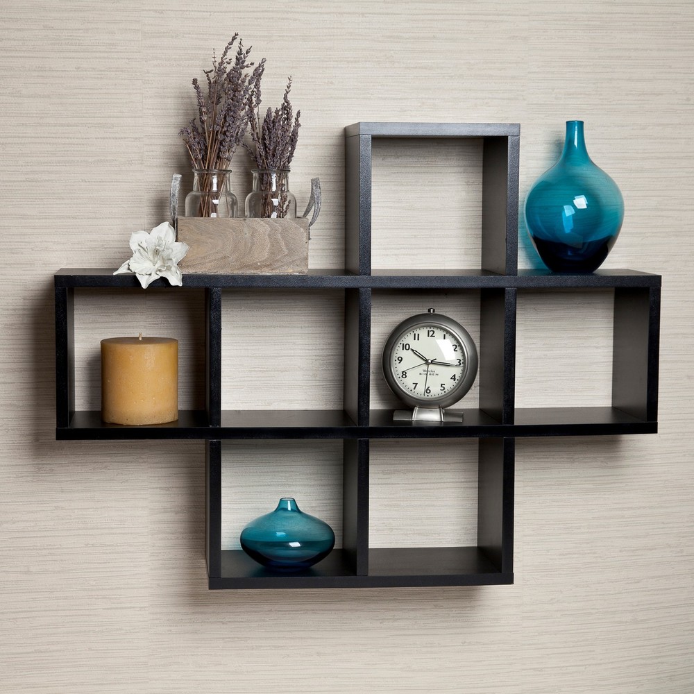 Danya B. Cubby Laminated Veneer Shelving Unit Storage