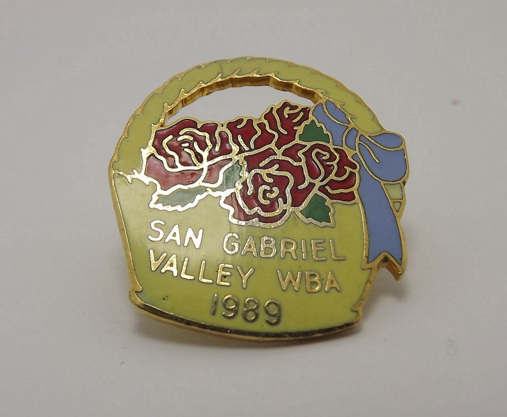 Unique Enamel San Gabriel Valley WBA Lapel Pin Hat Pin
