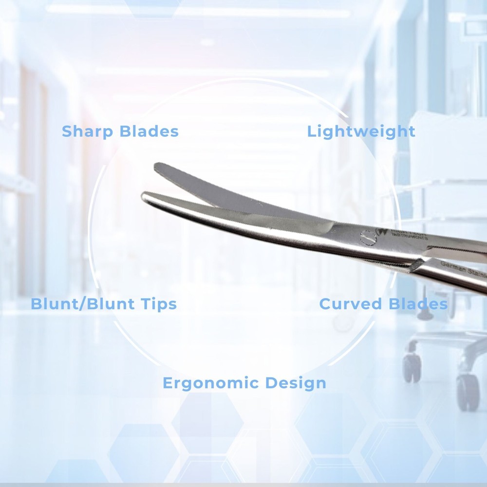 Mayo Scissors 6.75" Curved Surgical Dissecting Veterinary Instruments OR Grade