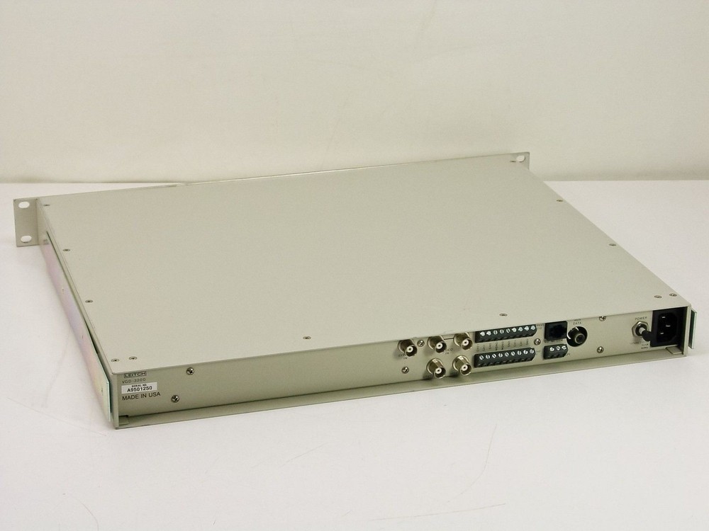 Leitch VGD-3200E Viewguard Decoder Rackmount 117VAC 35VA 60Hz Audio/Video/Data