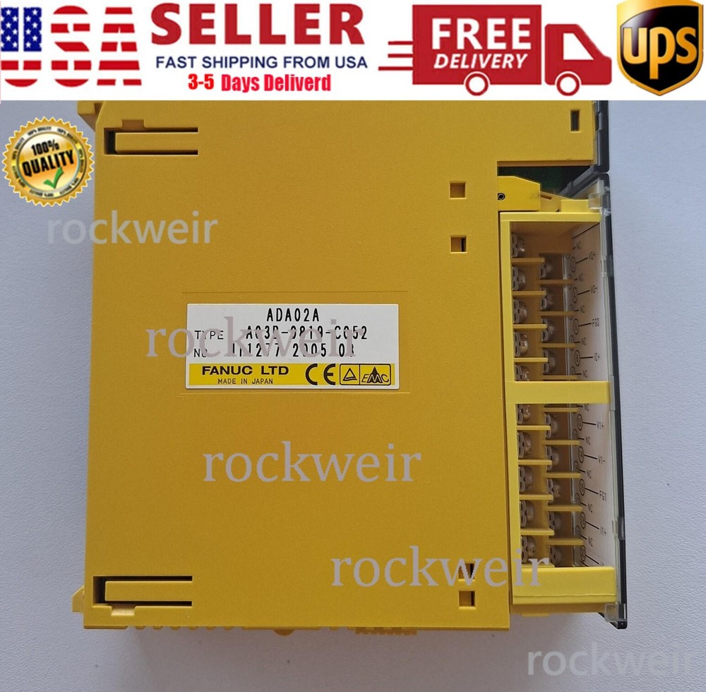 Fanuc A03B-0819-C052 analog output module ADA02A.