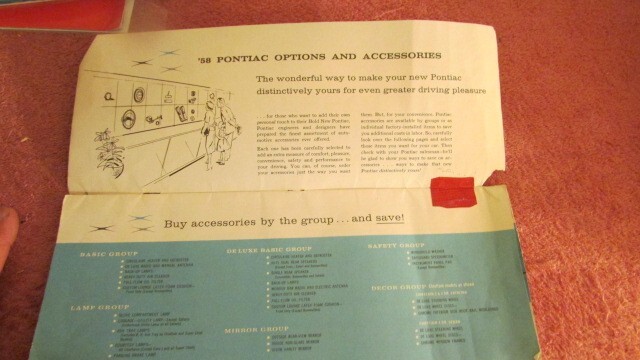 Vintage Pontiac Accessories Catalog Brochure