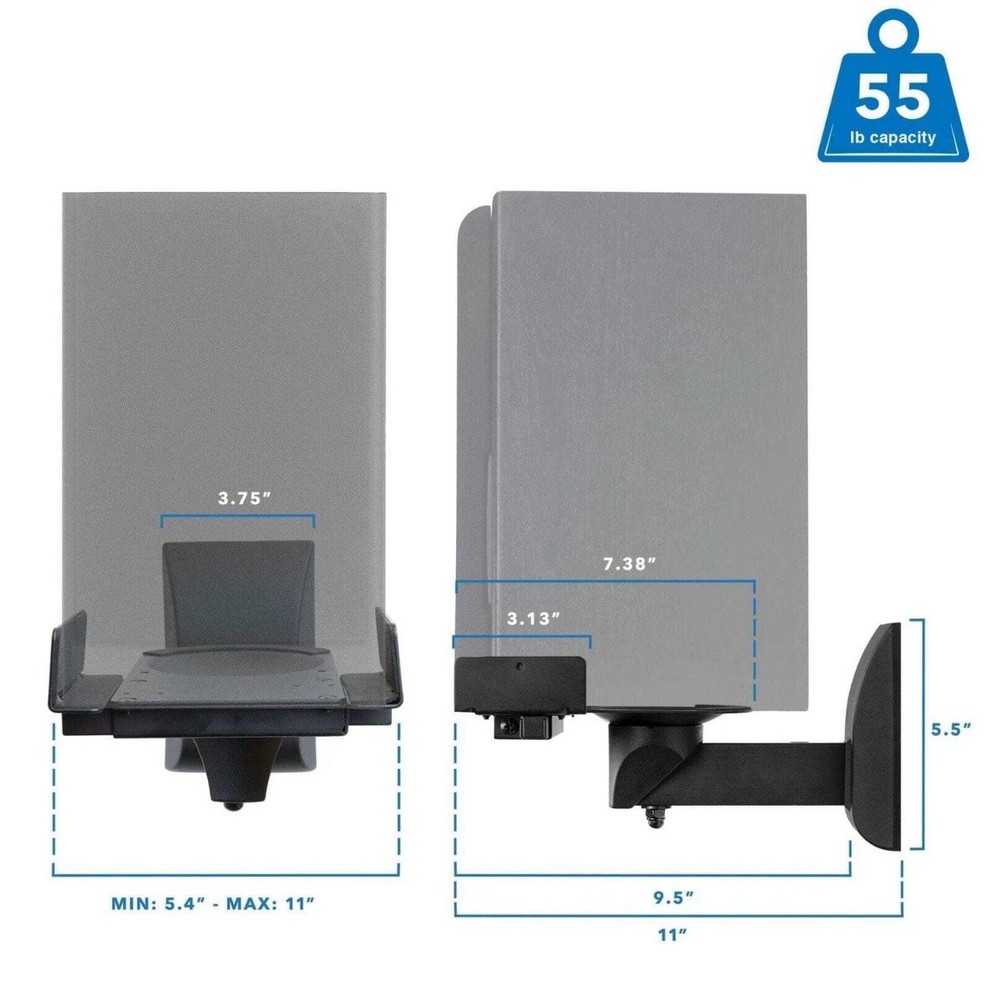 Speaker Wall Mounts w/ Sliding Clamps (pair) MI-SB37 Includes instructions