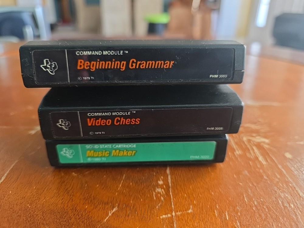 Lot Of 3 Texas Instruments Home Computer Command Module Game Cartridges Untested