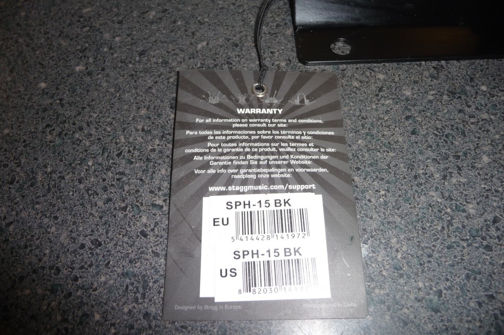 Stagg SPH-15 BK Adjustable Speaker Wall Mount