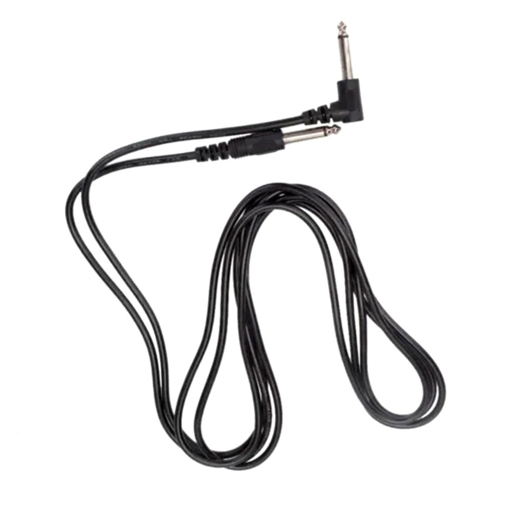 2 Pack 10ft Electric Patch Cord Guitar Amplifier Amp Cable Right Angle 90 Degree