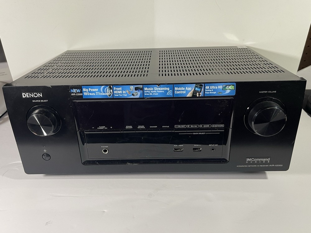 Denon AVR-X2000 7.1 Channel Integrated Network AV Receiver READ