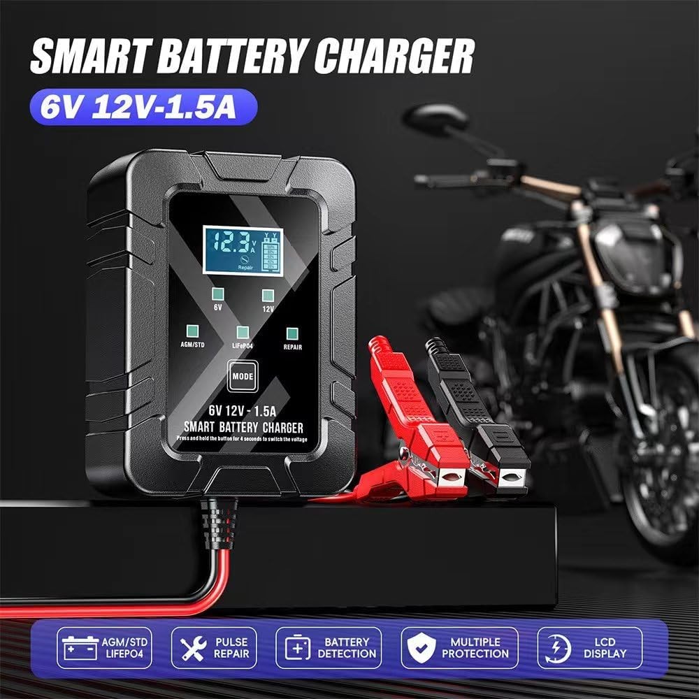 6V 12V Smart Automatic Battery Charger Maintainer Motorcycle Car Trickle Float