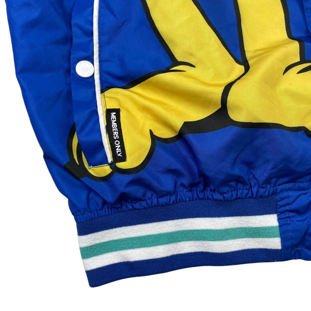 Garfield x Members Only Men's Snap Button Satin Jacket • Medium