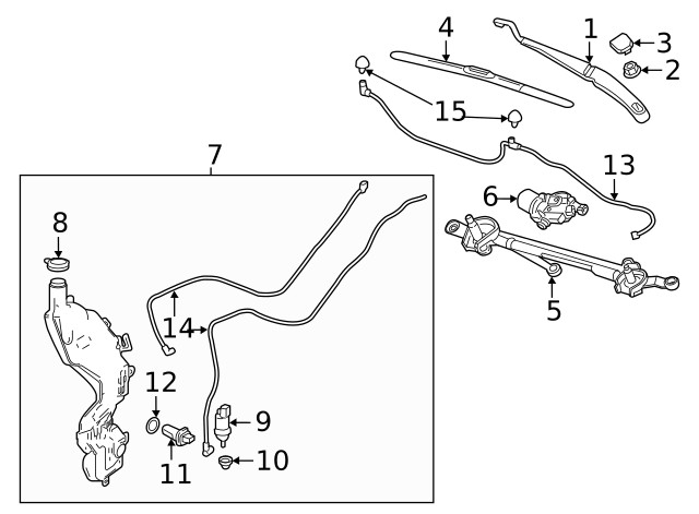 Genuine GM Driver Side Windshield Wiper Arm 84692783