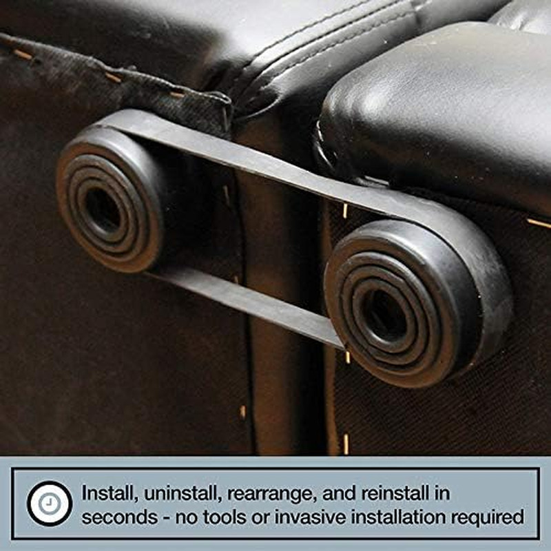 Sectional Connectors (4 Pack) – Keep Cushions from Sliding, Easy Install Straps,