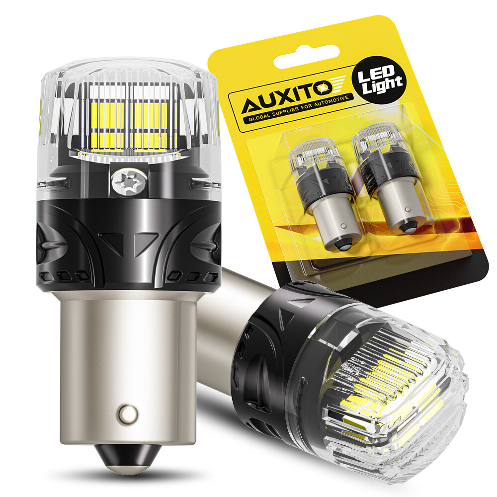 AUXITO 1156 LED Reverse Backup Light Bulbs Super Bright White 6500K 4000LM BA15s