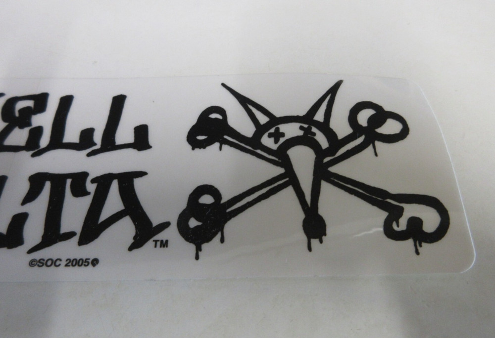 Powell Peralta - Sticker - Black with Clear Background - Skateboarding - 2005