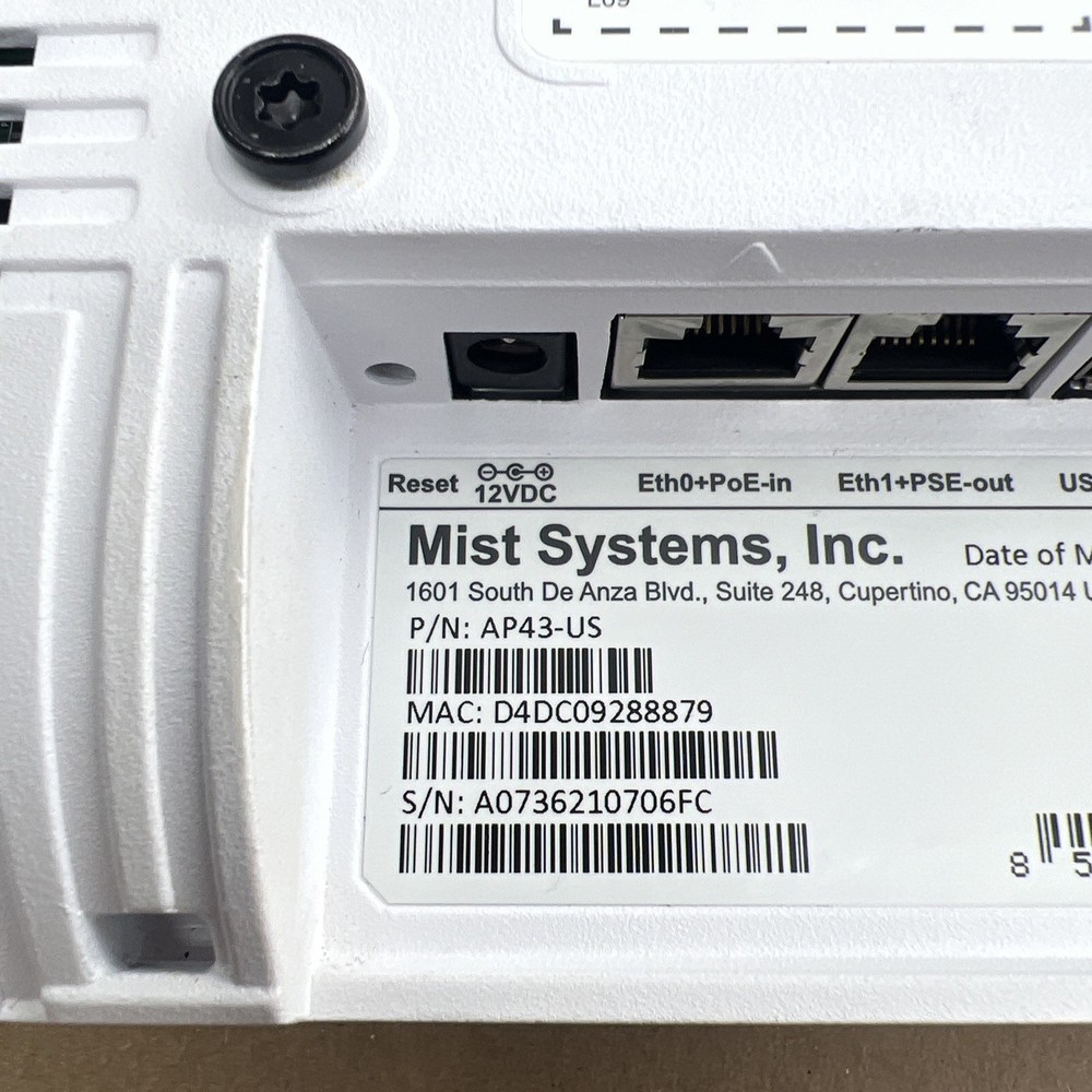 Mist Systems by Juniper AP43-US Premium 802.11ax WiFi & BLE Array Access Point