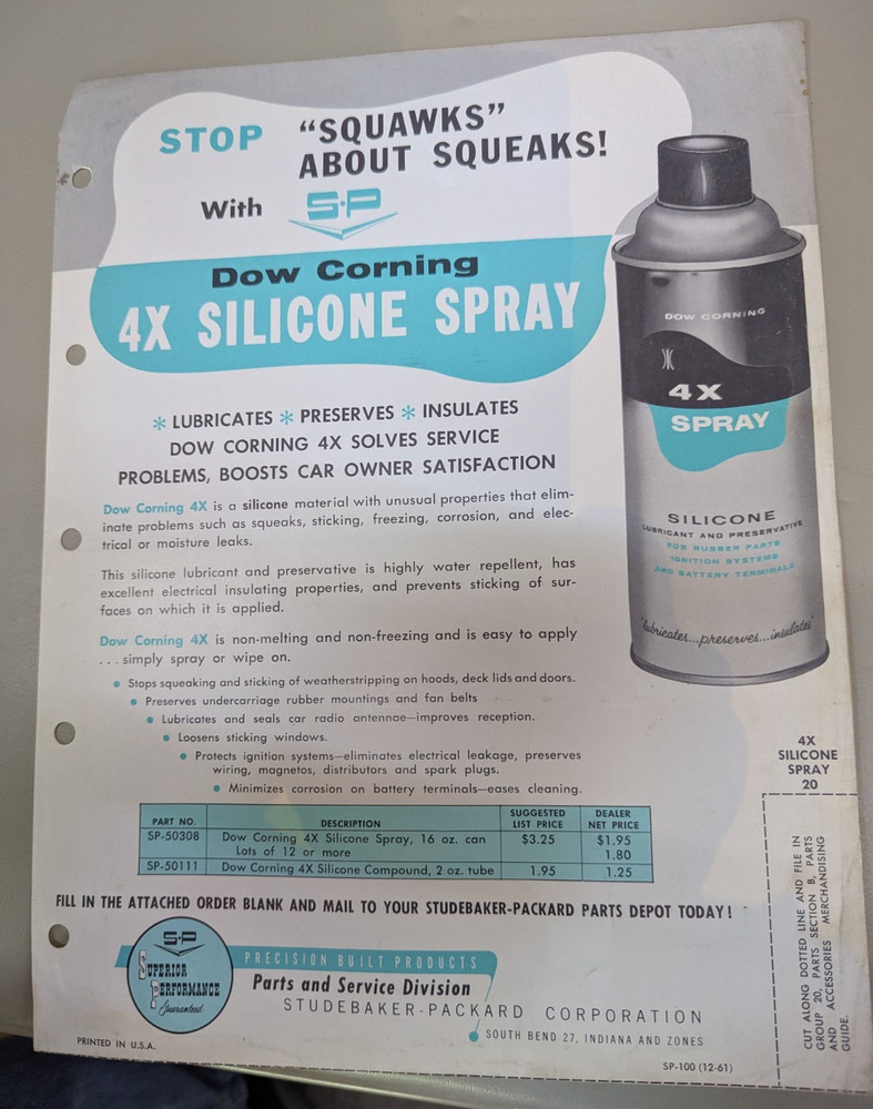 Studebaker Accessories Silicone Spray Flyer
