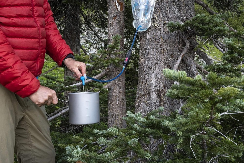 MSR Thru-Link Inline Water Filter Hydration Pack Compatible High Flow Camping