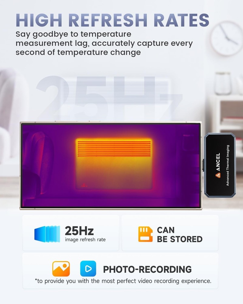 Universal Thermal Camera Imager for IOS iPhone 256x192 IR Resolution USB Type-C