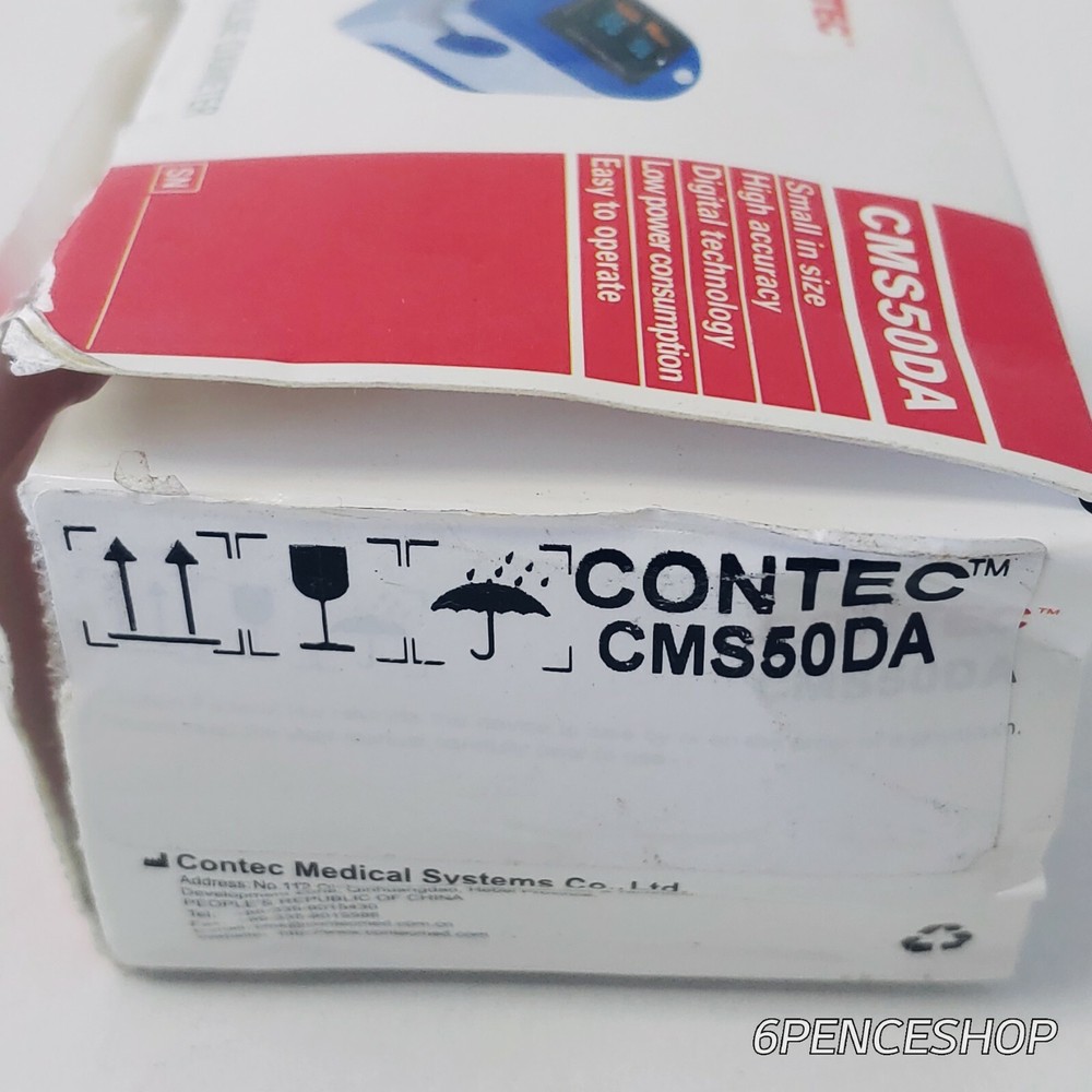 New In DENTED Box Contec Pulse Oximeter CMS50DA / Finger / Oxygen